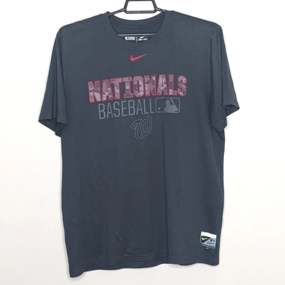Nike Dri Fit Washington Nationals Baseball Shirt Performance Apparel XL